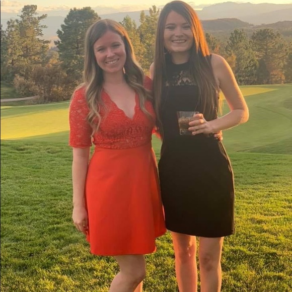 Zara Dresses & Skirts - ❗️Moving sale❗️ Zara Red Lace Detail Dress